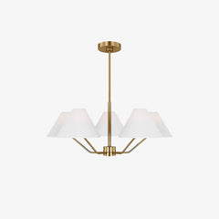 Minimalist Black Fabric Shade Chandelier