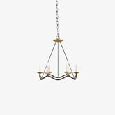 Wavy Arm Candle Chandelier