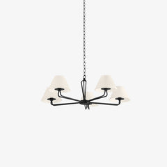 Iron Fabric Shade Chandelier