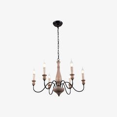 Rustic Farmhouse Candlestick Chandelier