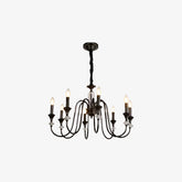 Vintage Iron Scroll Chandelier