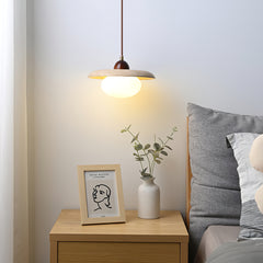 Wabi-Sabi Travertine Bedside Pendant Lamp