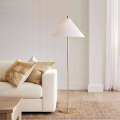 Ellis brass floor lamp