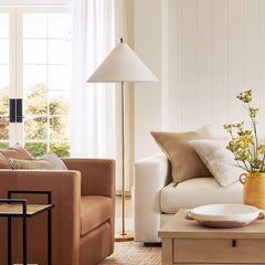 Ellis brass floor lamp