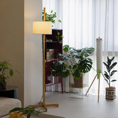Minimalist Wooden Adjustable Floor Lamp