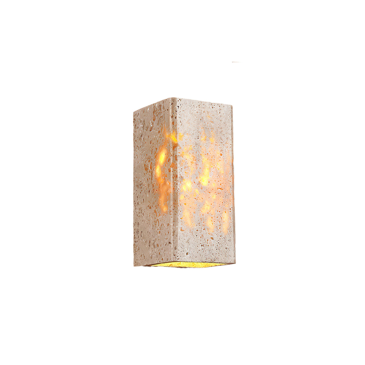 Rectangular Stone LED Wall Lamp - view 12 | Liootrlamp