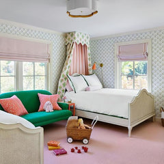 Scalloped Gold Trim Ceiling Light