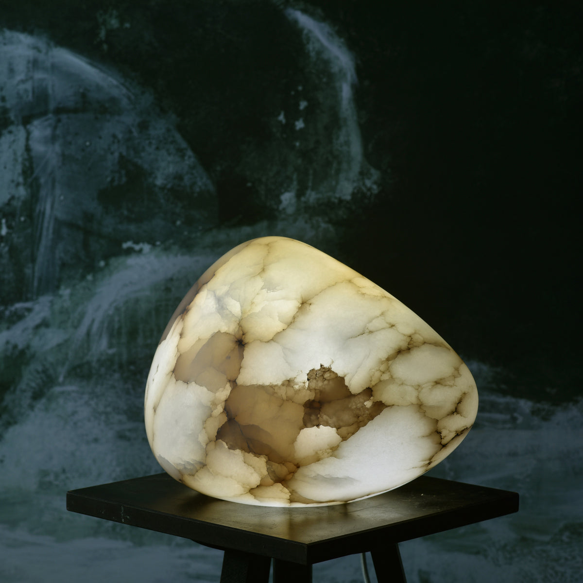 مصباح طاولة مرمر Egg-Shaped