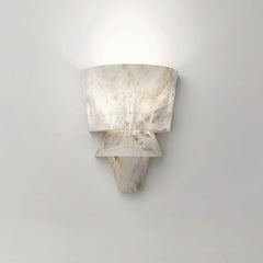 Geometric Alabaster Wall Lamp