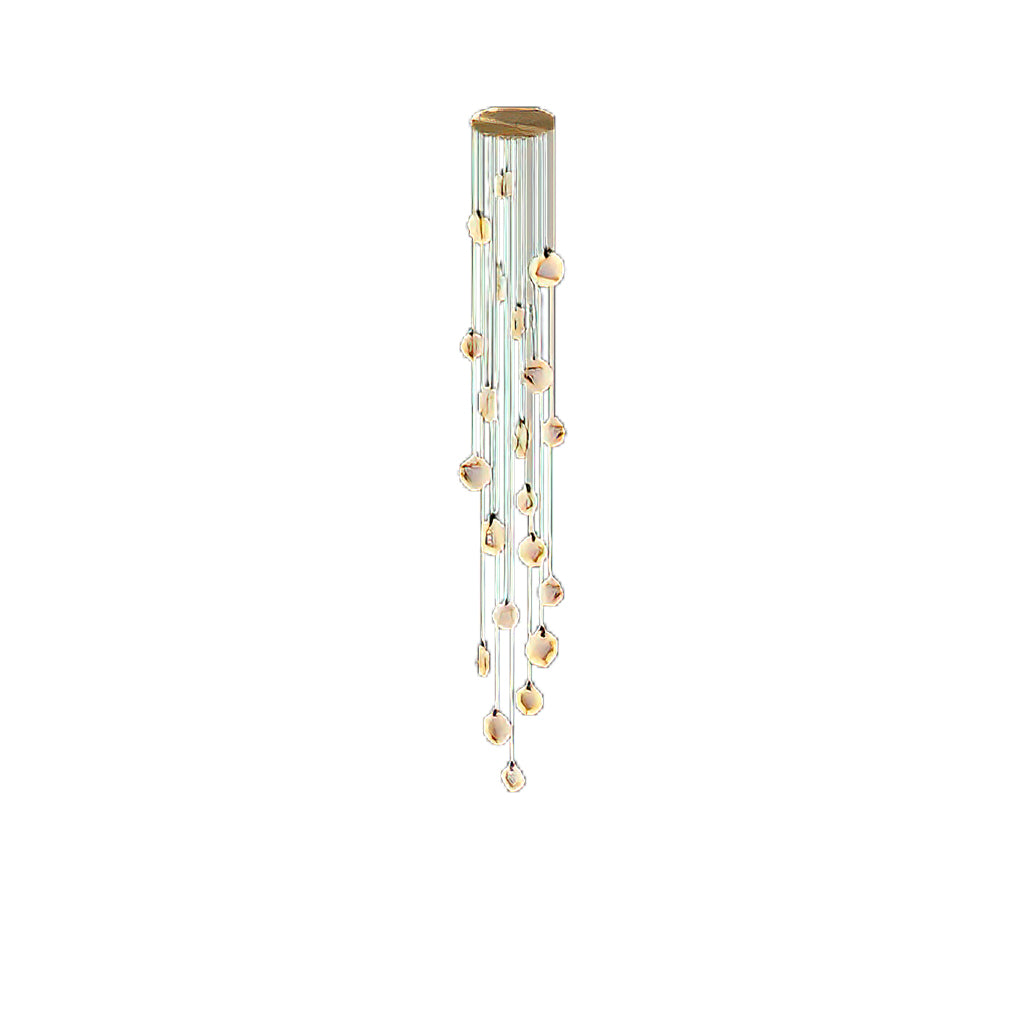 Tiered Alabaster Staircase Chandelier
