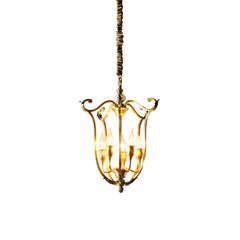 Metal Scrollwork 5-Head Chandelier