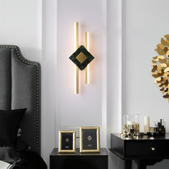 Green Marble Square LED Wall Light