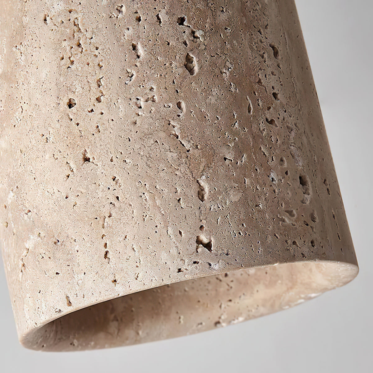 Wood and Stone Modern Flush Mount Light - view 9 | Liootrlamp