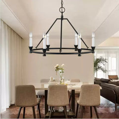 Minimalist Circular Keystone Chandelier
