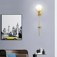 Universal Ava Brass Wall Light