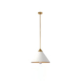 Minimalist Cone-Shaped Brass Pendant Lamp
