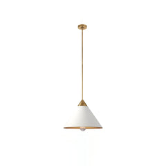 Minimalist Cone-Shaped Brass Pendant Lamp
