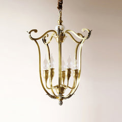 Metal Scrollwork 5-Head Chandelier