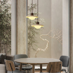 Japanese Modern Travertine Hanging Light