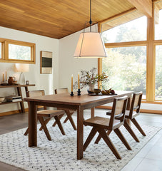 Renée Conical Gold and Fabric Pendant Lamp