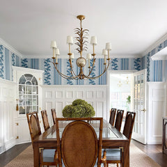 vintage gold leaf Gramercy chandelier