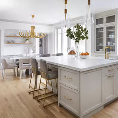 Rousseau Modern Black Linear Candle Chandelier