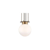 Opal Globe Gunther Pendant Light