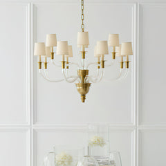 Vivian Modern Nickel Multi-Arm Chandelier