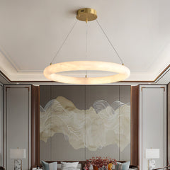 Halo Alabaster Pendant Light