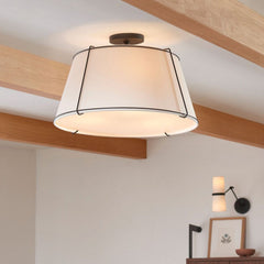 Gold Conical Semi-Flush Lise Ceiling Light