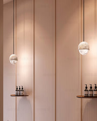 Alabaster Marble Small Pendant Light