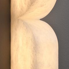 Double Curve Alabaster Wall Light