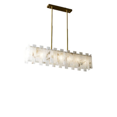 Rectangular Alabaster Pendant Light