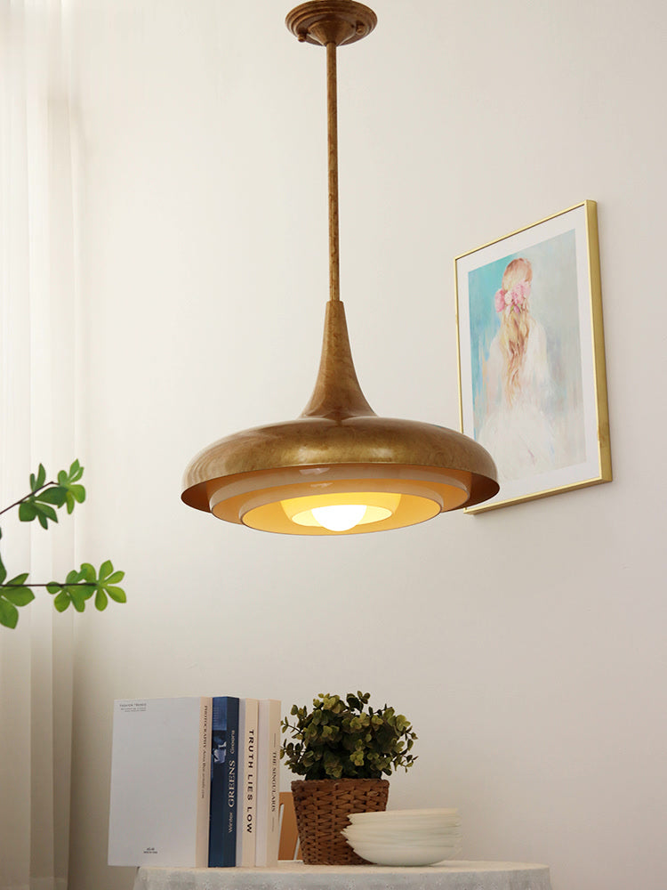 مصباح معلق خشب Mid-Century