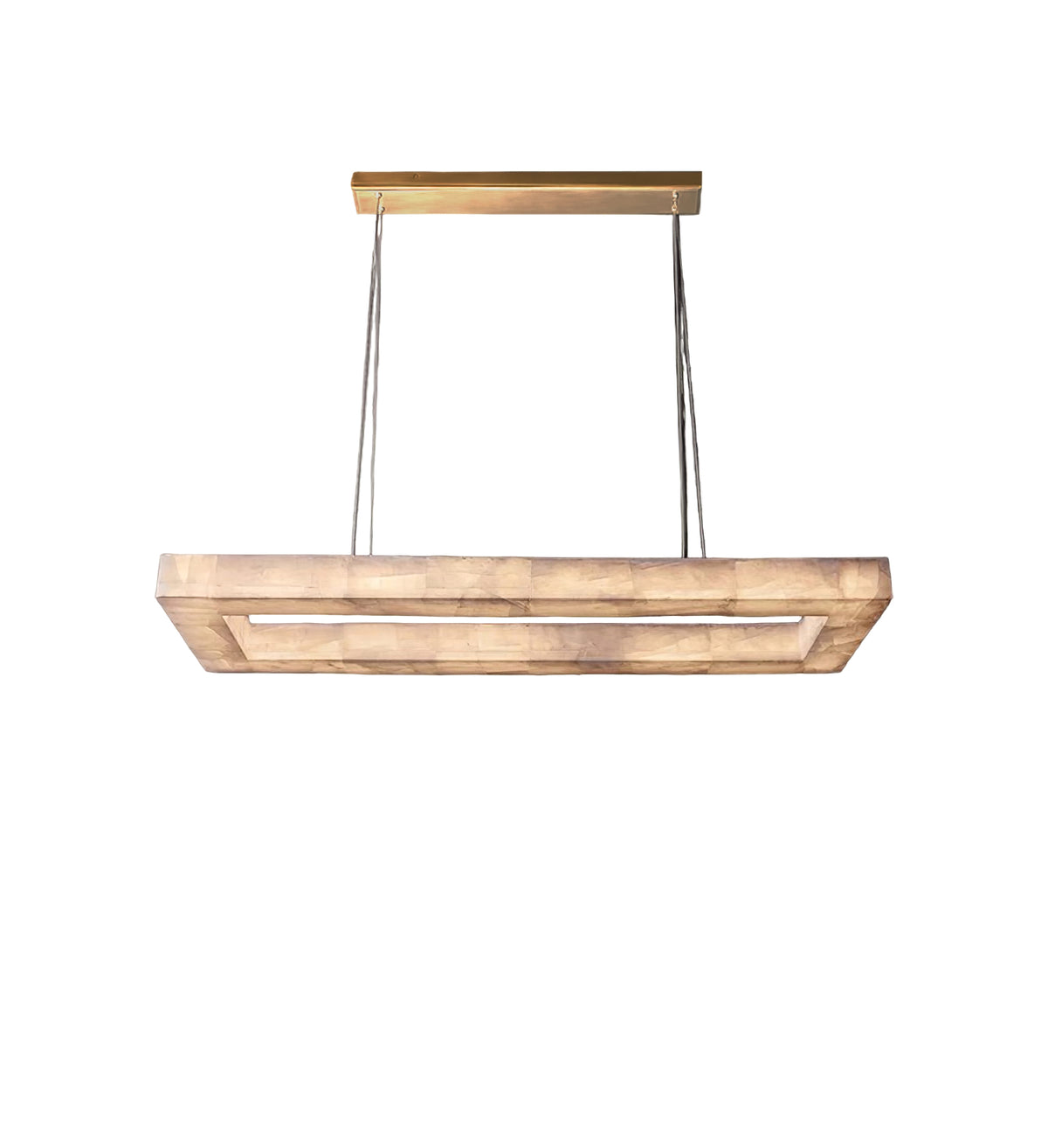 Triple Ring Alabaster Pendant Light - view 29 | Liootrlamp