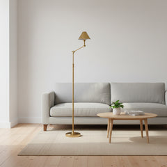 Adjustable Brass Uplight Floor Lamp