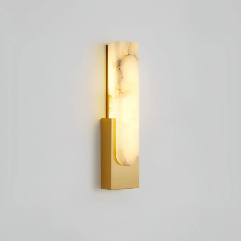 Rectangular Agatha Alabaster Wall Lamp - view 19 | Liootrlamp