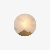 Round Lasterba Alabaster Wall Lamp