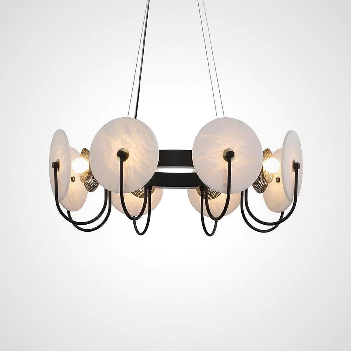 Alabaster CH Ring Chandelier - view 7 | Liootrlamp
