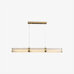 Alabaster Column Linear Chandelier