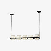 Alabaster Cubic Island Chandelier