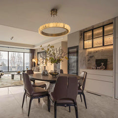 Avalon Halo Alabaster Chandelier