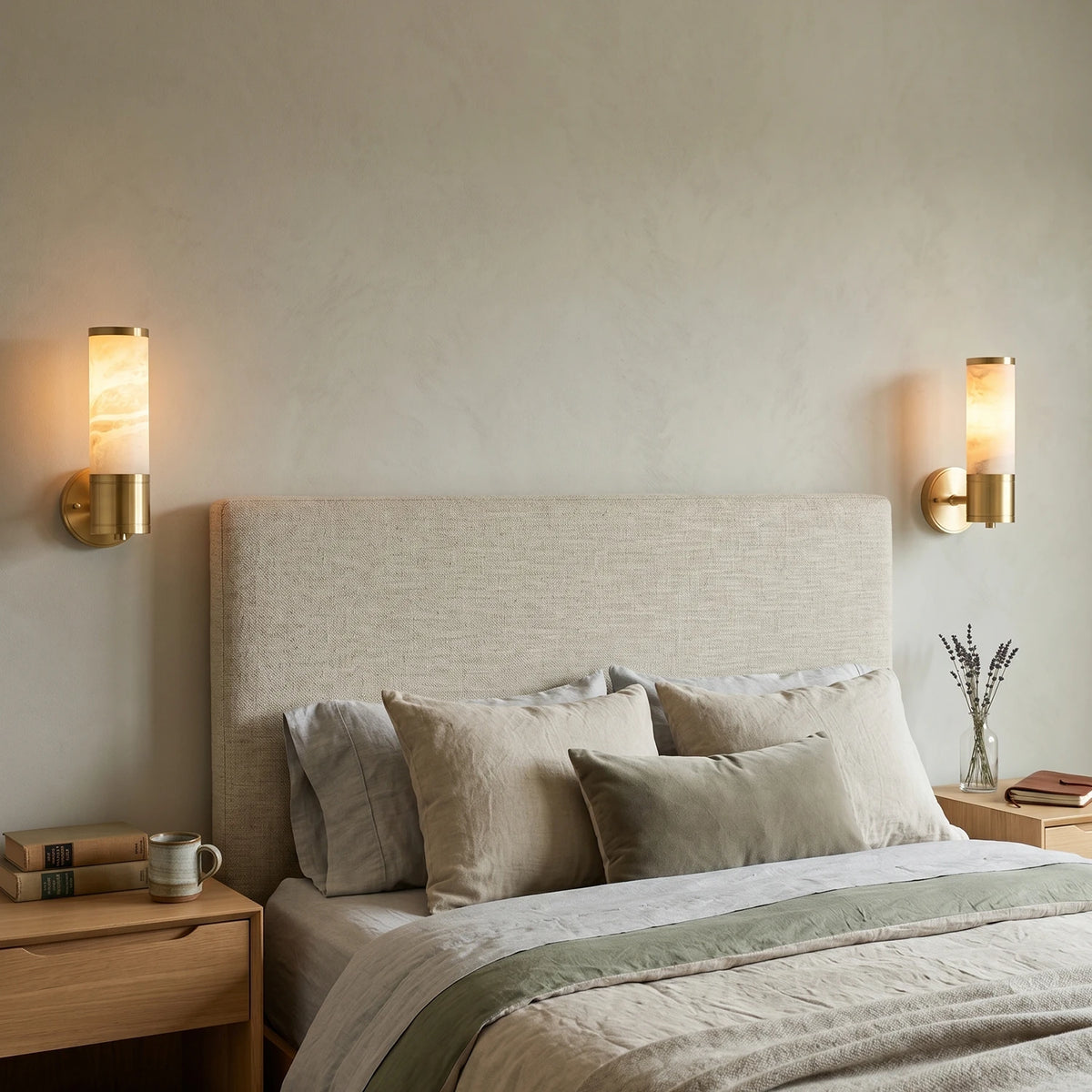 Alabaster Lampatron Cylindrical Wall Lamp - view 11 | Liootrlamp