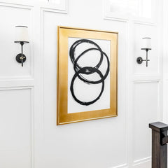 Single Tapered Linen Shade Wall Light