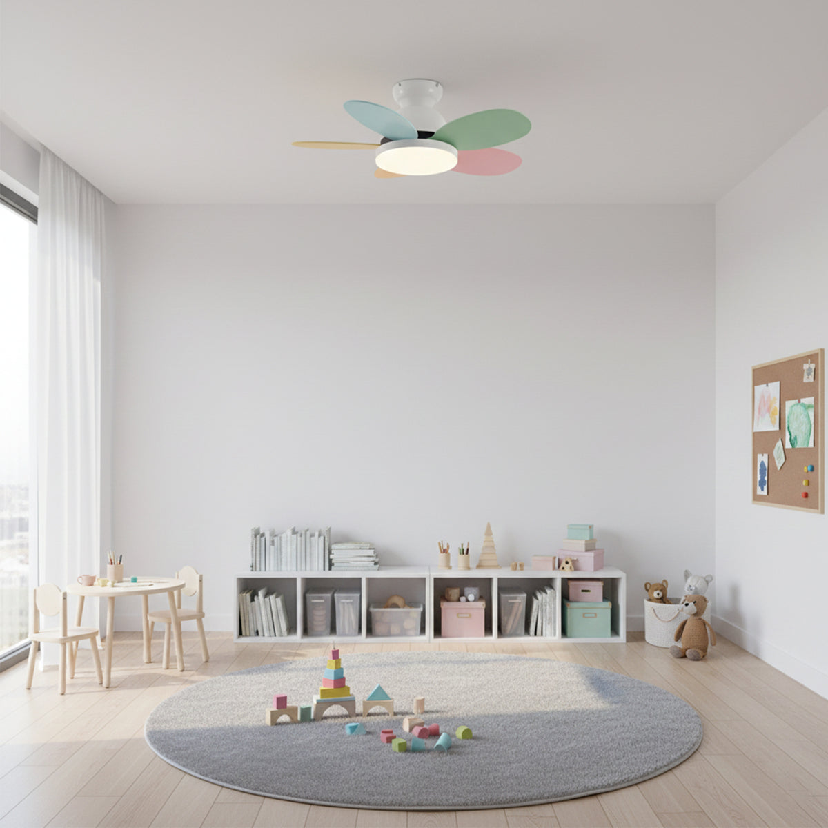 Children's Integrated LED Ceiling Fan - view 21 | Liootrlamp