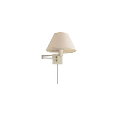 Swivel Arm Wall Lamp with Fabric Shade
