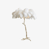 Colorful Ostrich Feather Floor Lamp