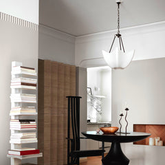 Plaster Orb Mid-Size Chandelier