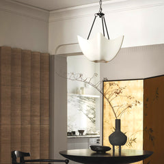 Plaster Orb Mid-Size Chandelier