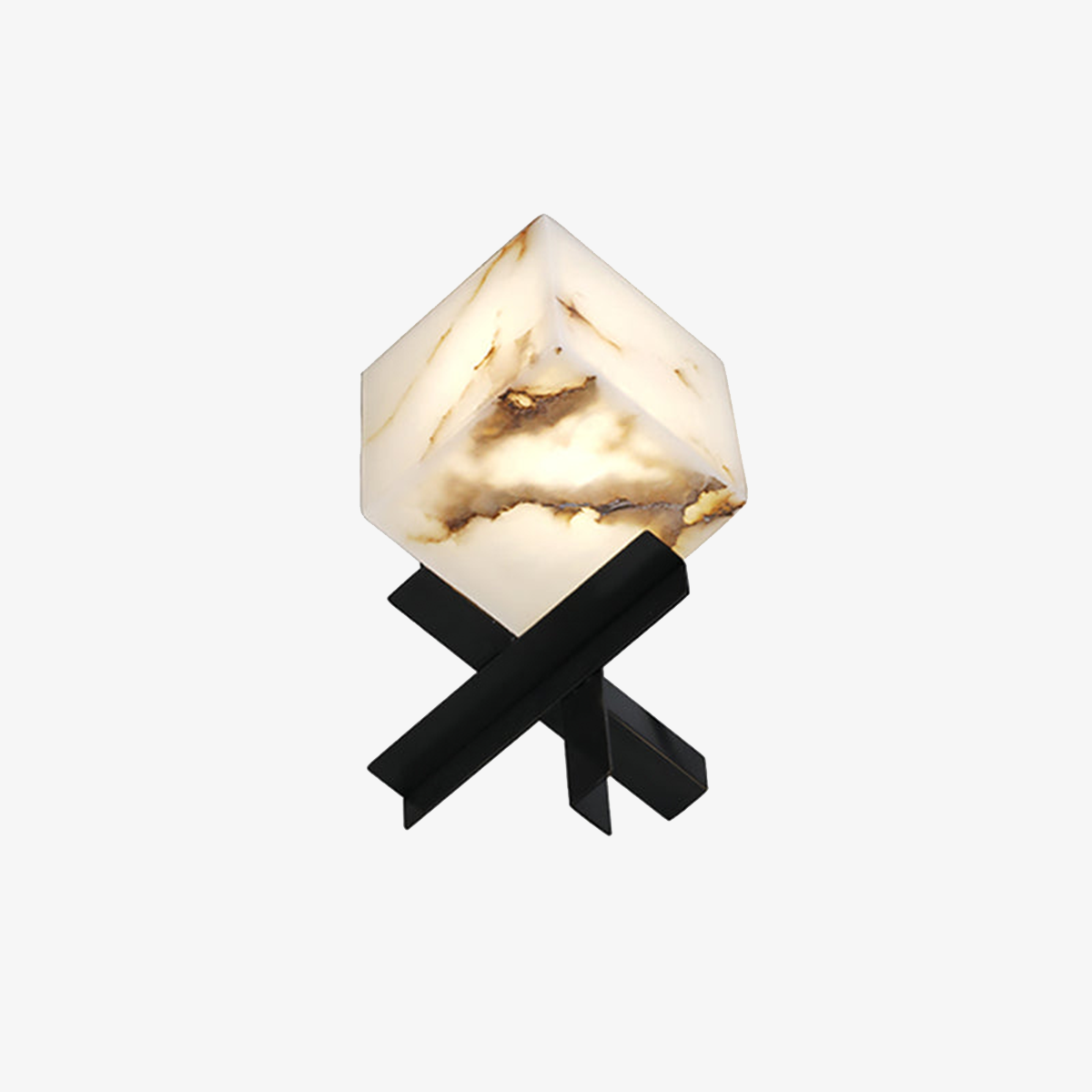 Cube Alabaster Table Lamp | Liootrlamp